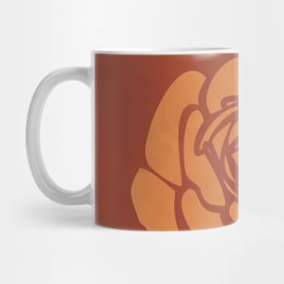 Rose Petal Flower, Boho, Terracotta, Wall Decor Mug